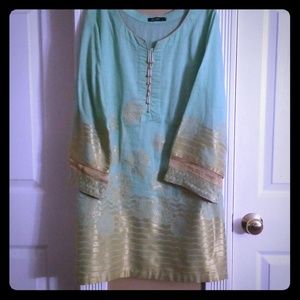 Cross stitch kurta ..